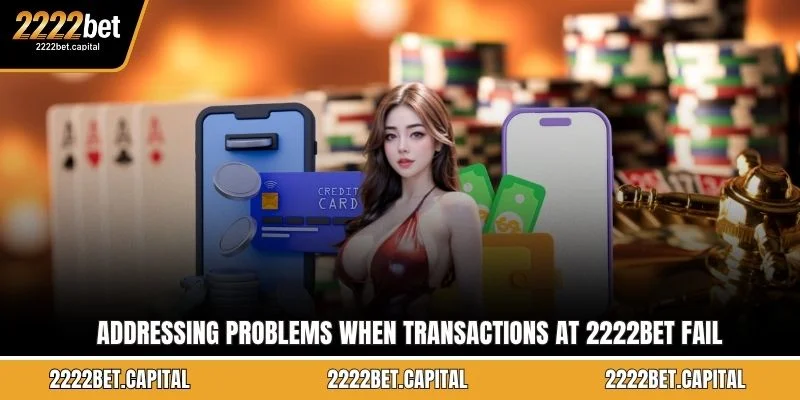 Addressing problems when transactions at 2222BET fail
