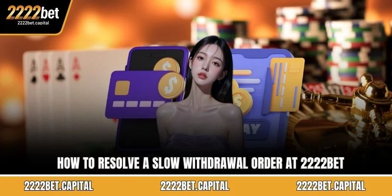 How to resolve a slow withdrawal order at 2222BET