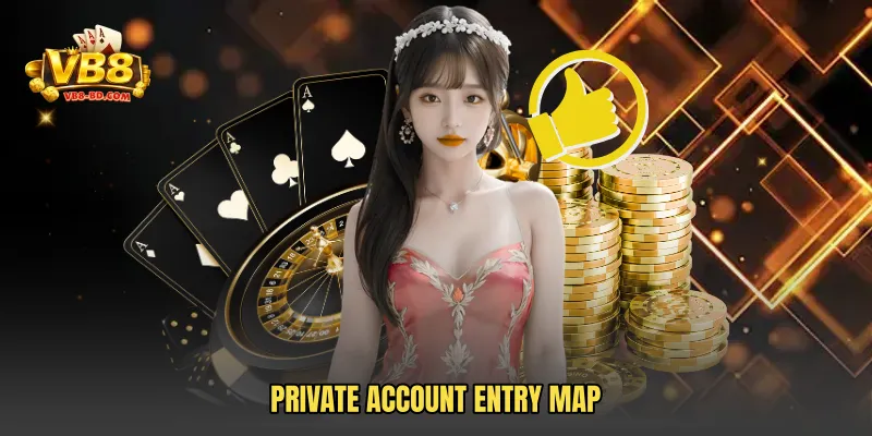 Private account entry map