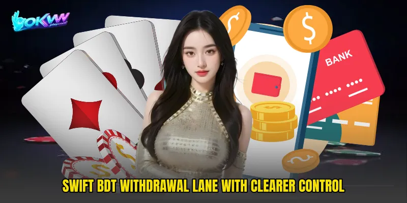 Swift BDT withdrawal lane with clearer control